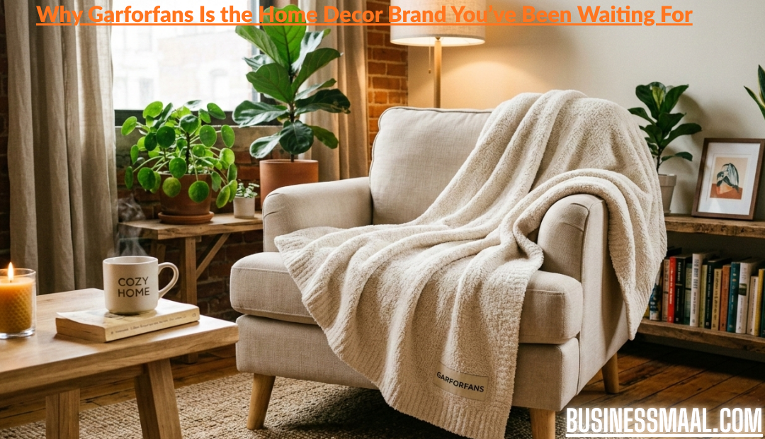 A neutral-toned Garforfans ceramic vase styled on a wooden floating shelf with books, a small black sculpture, and a succulent.